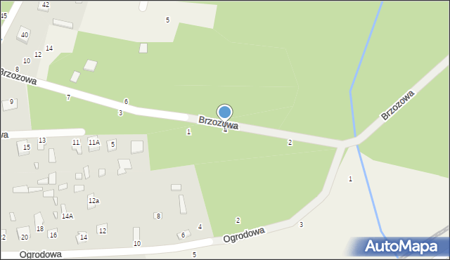 Szewnica, Brzozowa, 4, mapa Szewnica