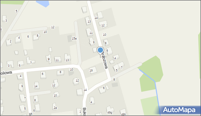 Szklary Górne, Brzozowa, 5, mapa Szklary Górne