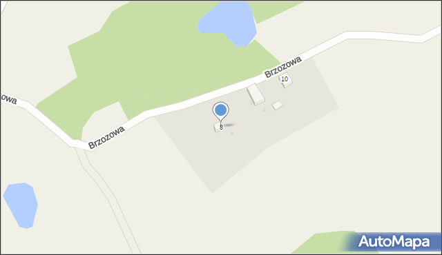 Sznurki, Brzozowa, 8, mapa Sznurki