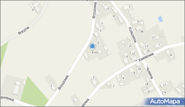 Szydłów, Brzozowa, 7, mapa Szydłów