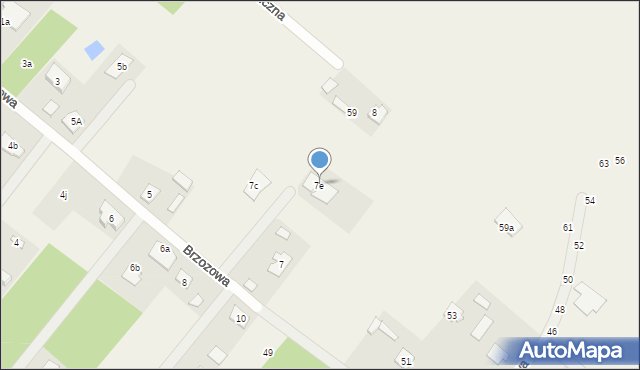 Targówka, Brzozowa, 7e, mapa Targówka