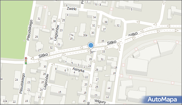 Tarnów, Brodzińskiego Kazimierza, 28, mapa Tarnów