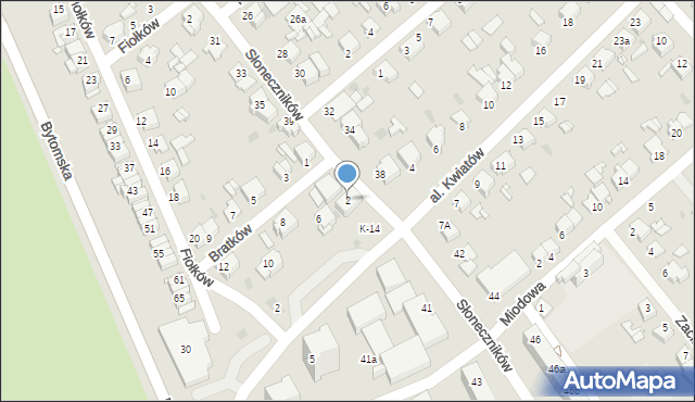 Tarnowskie Góry, Bratków, 2, mapa Tarnowskie Góry