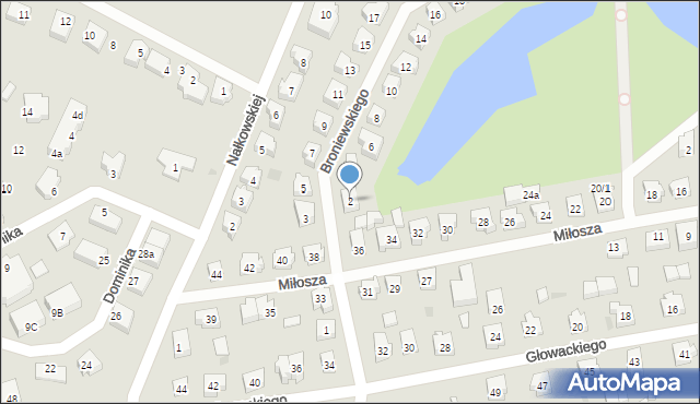 Tczew, Broniewskiego Władysława, 2, mapa Tczew