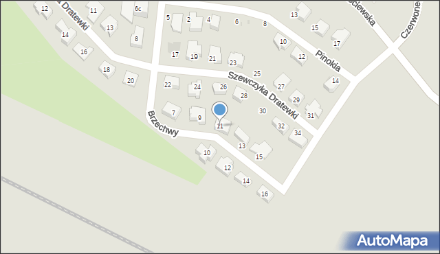 Tczew, Brzechwy Jana, 11, mapa Tczew