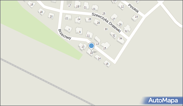 Tczew, Brzechwy Jana, 12, mapa Tczew