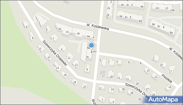 Tczew, Brzechwy Jana, 6, mapa Tczew