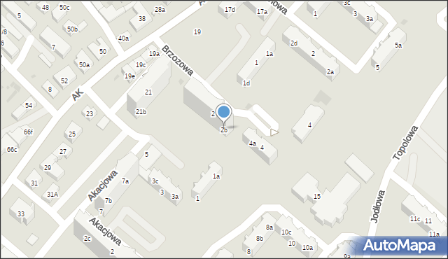 Tczew, Brzozowa, 2b, mapa Tczew