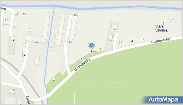 Tenczynek, Bronowicka, 7, mapa Tenczynek