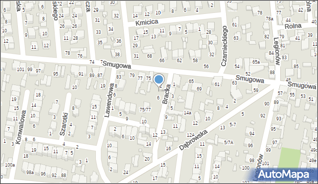 Tomaszów Mazowiecki, Bracka, 4, mapa Tomaszów Mazowiecki