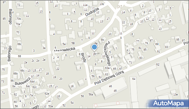 Toruń, Brody Jana, inż., 10, mapa Torunia