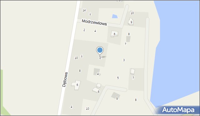 Trzcińsk, Brzozowa, 2, mapa Trzcińsk