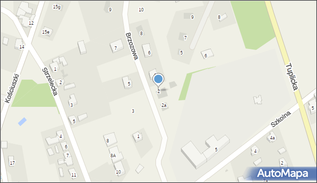 Trzebiel, Brzozowa, 2, mapa Trzebiel