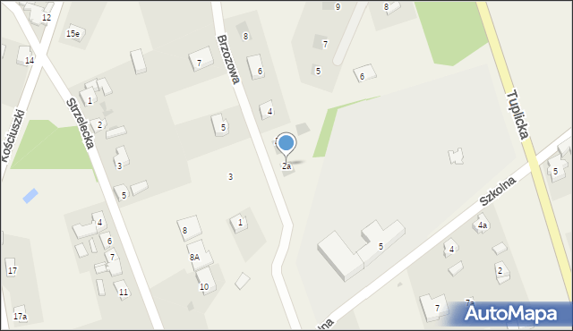 Trzebiel, Brzozowa, 2a, mapa Trzebiel