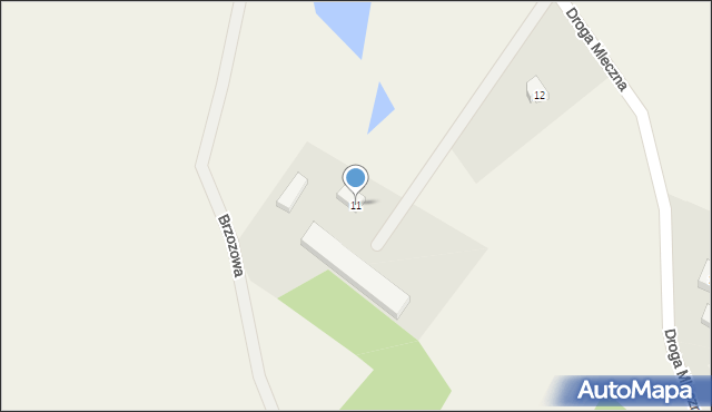 Tuchlino, Brzozowa, 11, mapa Tuchlino