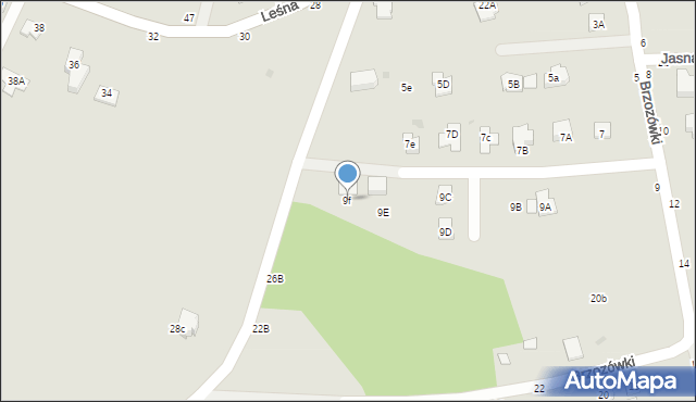 Tuchów, Brzozówki, 9f, mapa Tuchów