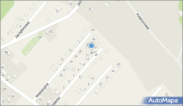 Tuliszów, Bratków, 15, mapa Tuliszów