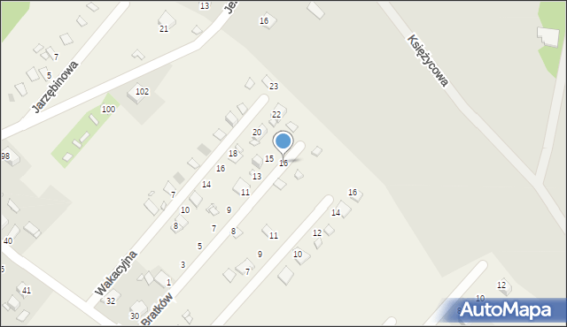 Tuliszów, Bratków, 16, mapa Tuliszów
