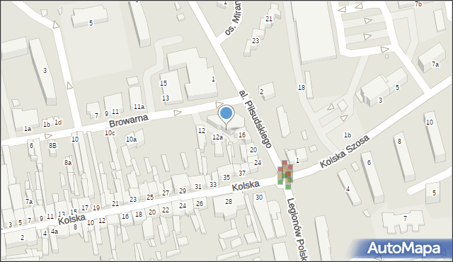 Turek, Browarna, 14, mapa Turka