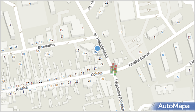 Turek, Browarna, 18, mapa Turka