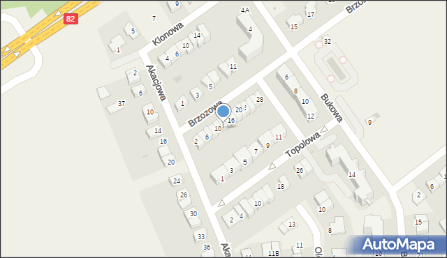 Turka, Brzozowa, 12, mapa Turka