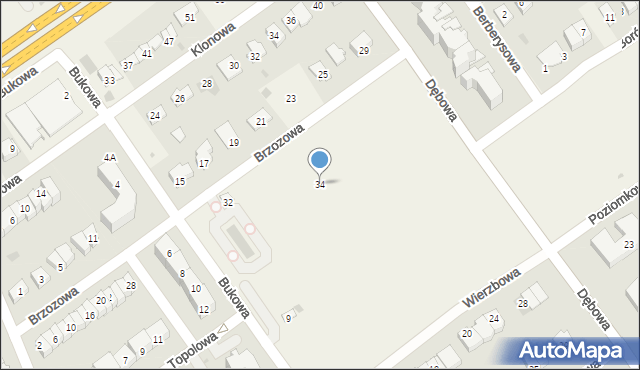 Turka, Brzozowa, 34, mapa Turka