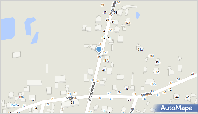 Tuszyn, Brzezińska, 35, mapa Tuszyn