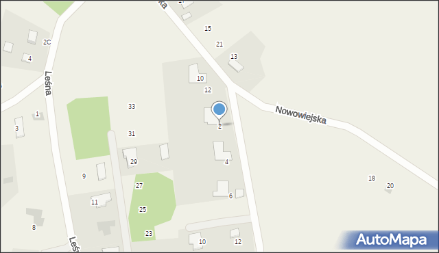 Tworóg Mały, Brzozowa, 2, mapa Tworóg Mały