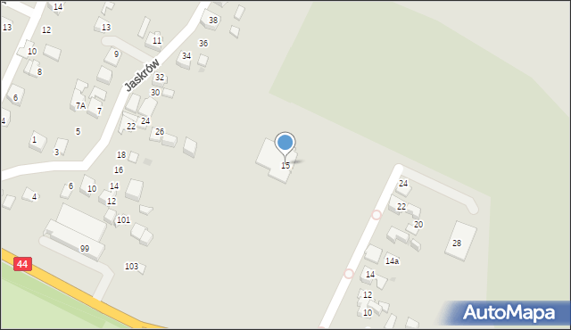 Tychy, Bratków, 15, mapa Tych&oacute;w