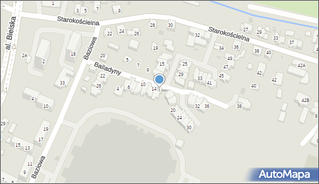 Tychy, Brzozy Jana, 16, mapa Tychów