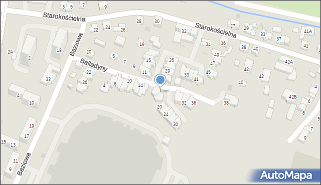 Tychy, Brzozy Jana, 18, mapa Tychów