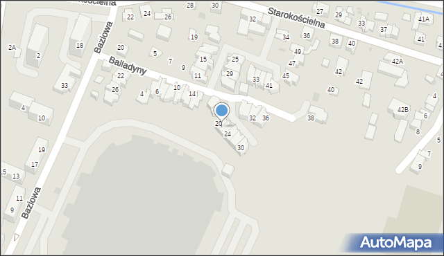 Tychy, Brzozy Jana, 22, mapa Tychów