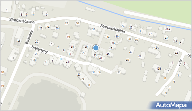 Tychy, Brzozy Jana, 35, mapa Tychów