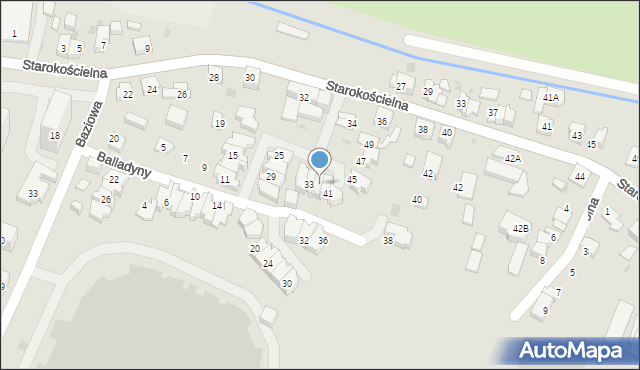 Tychy, Brzozy Jana, 37, mapa Tychów