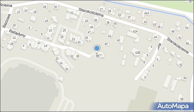 Tychy, Brzozy Jana, 38, mapa Tychów