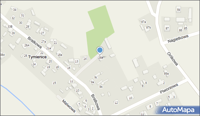 Tymienice, Bratkowa, 10, mapa Tymienice