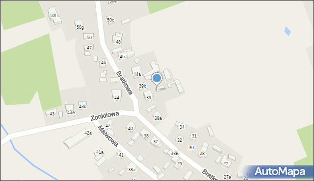 Tymienice, Bratkowa, 44, mapa Tymienice