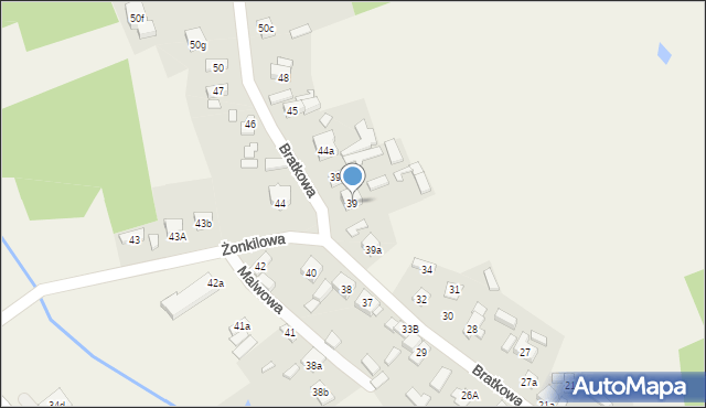 Tymienice, Bratkowa, 46, mapa Tymienice