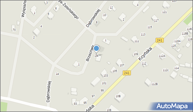 Wągrowiec, Brzechwy Jana, 2A, mapa Wągrowiec