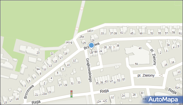 Wągrowiec, Brzozowa, 16, mapa Wągrowiec