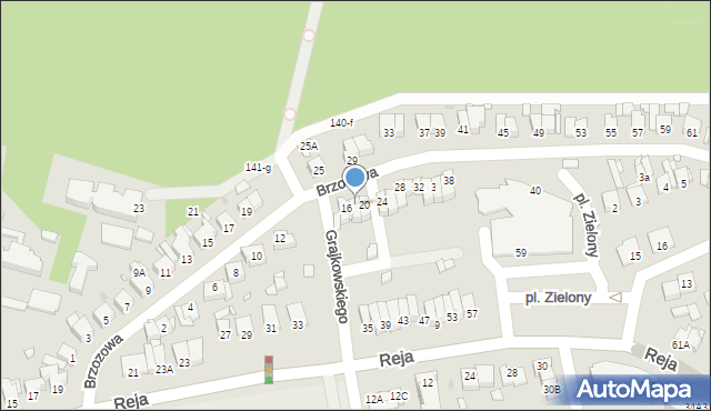 Wągrowiec, Brzozowa, 18, mapa Wągrowiec