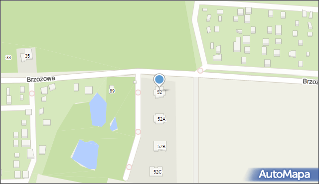 Walendów, Brzozowa, 52, mapa Walendów