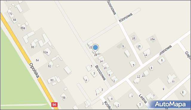 Walidrogi, Brzozowa, 18, mapa Walidrogi