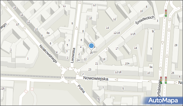 Warszawa, Braci Śniadeckich Jana i Jędrzeja, 20, mapa Warszawy