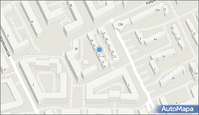 Warszawa, Bronikowskiego Ksawerego, 21, mapa Warszawy