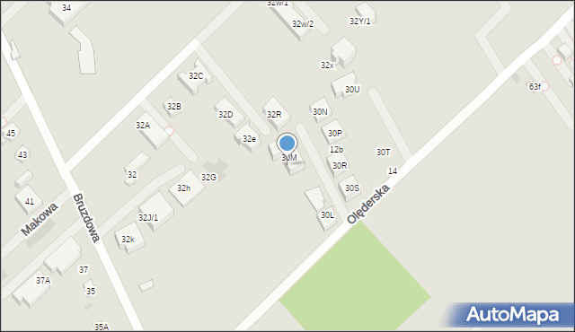 Warszawa, Bruzdowa, 30M/1, mapa Warszawy