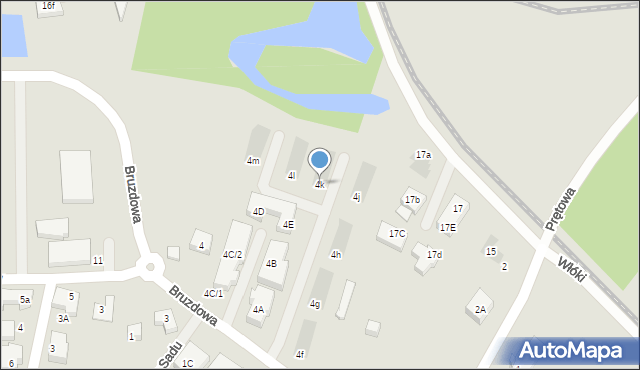 Warszawa, Bruzdowa, 4k, mapa Warszawy