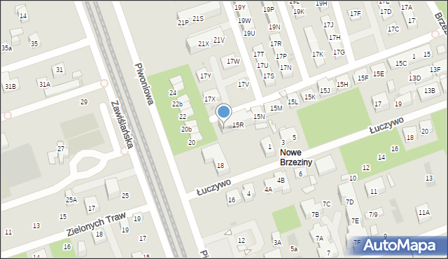 Warszawa, Brzezińska, 15S, mapa Warszawy