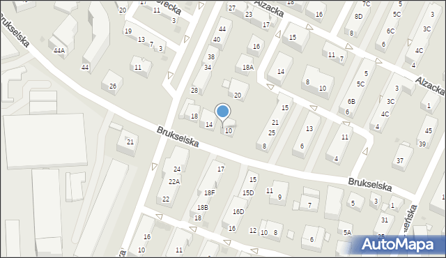 Warszawa, Brukselska, 12, mapa Warszawy