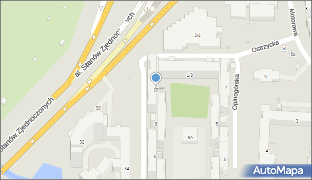 Warszawa, Bracławska, 10, mapa Warszawy